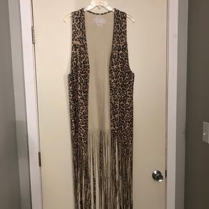 Crazy Train Leopard print vest